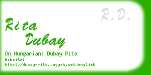 rita dubay business card